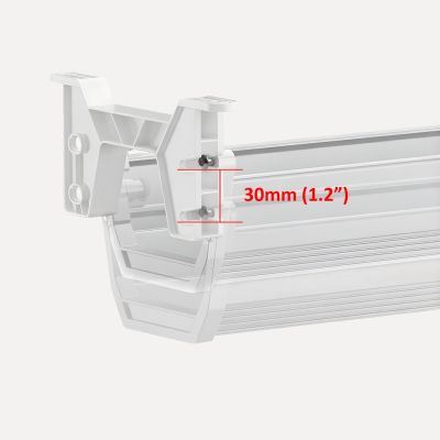 3. MACLEAN Kabelorganizer/Verlängerungskabel für unter den Schreibtisch, max. 5 kg, weiß, MC-106 W