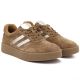 3. Damen-Sneaker aus Leder mit Plateausohle in Kamelbraun, Modell S.Barski LR62-7107