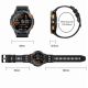 30. GRAVITY GPS GT24-2 Herren-Smartwatch, schwarzes Silikonarmband + weißes Silikonarmband