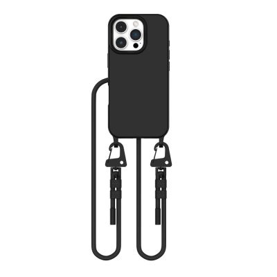 2. Tech-Protect MagNecklace MagSafe-Hülle mit Trageband für iPhone 16 Pro – Schwarz