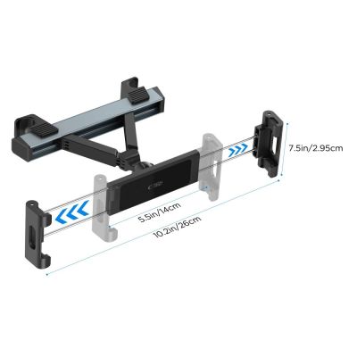 6. Tech-Protect V3 Kopfstützen-Autohalterung – schwarz