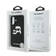 8. Karl Lagerfeld Silikonhülle mit Nabble-Kopf-Print und MagSafe-Design für iPhone 16 – Schwarz