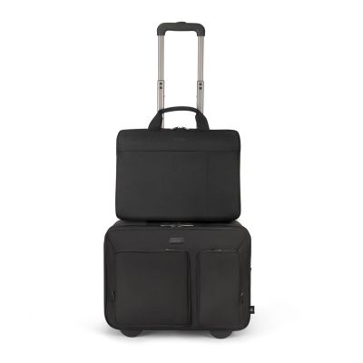 6. DICOTA D3250901 Laptoptasche 40,6 cm (16") im Kofferstil mit Füßen, Schwarz