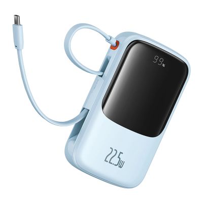 5. Baseus Qpow Pro+ 22,5 W 10000 mAh USB-C Powerbank – blau