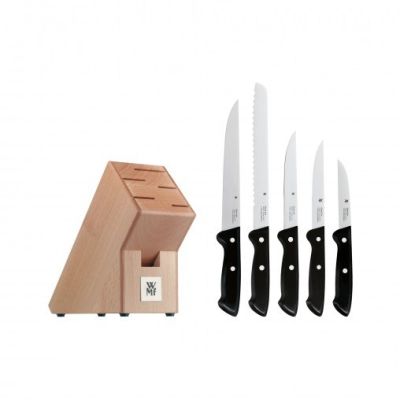 3. WMF 18.7469.9990 Küchenbesteck- und Messerset, 6-teilig. Messerblock/Besteckset