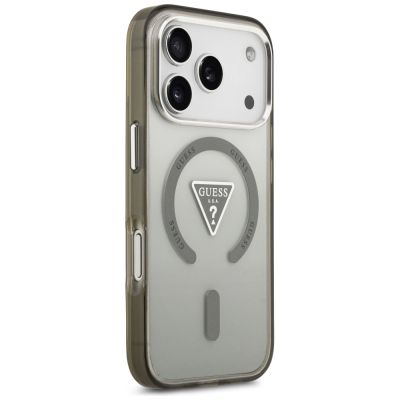 4. Guess IML Gradient Triangle Logo MagSafe Hülle für iPhone 17 Pro - Grün