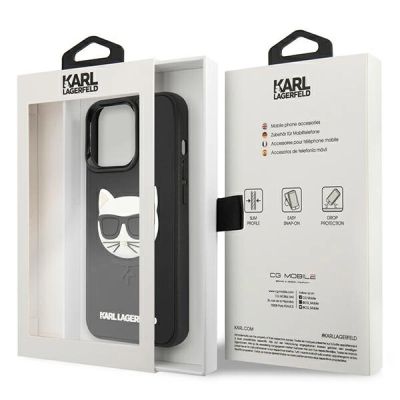 8. Karl Lagerfeld 3D Rubber Choupette Case für iPhone 13 Pro / iPhone 13 - Schwarz