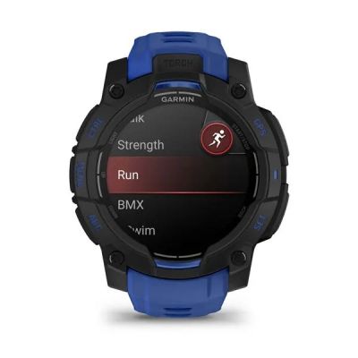34. GARMIN Instinct 3 AMOLED 45mm Schwarz/Blitzblau Smartwatch