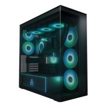 Arctic Xtender Schwarz Glasfenstergehäuse ohne GPU-Halterung