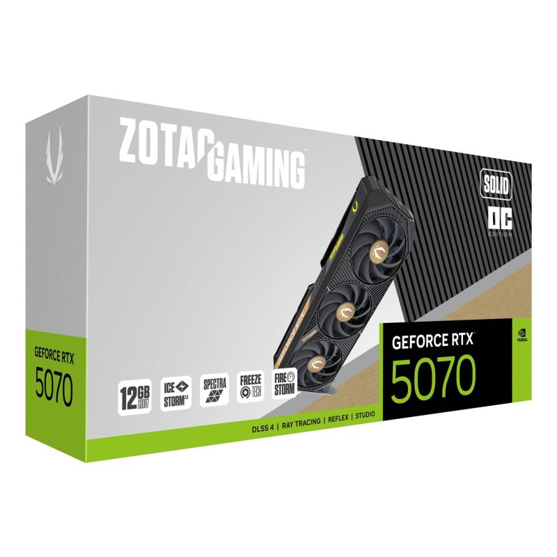 15. ZOTAC GAMING GeForce RTX 5070 SOLID OC 12GB Grafikkarte