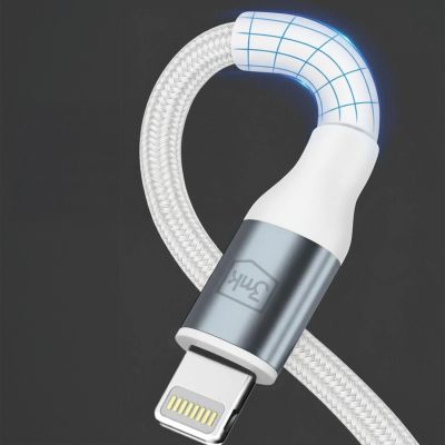 5. 3mk Hyper Cable N-SERIES USB-C / Lightning 1m 9V/2A 20W / weiß
