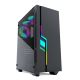 GEMBIRD FORNAX 2000RGB MIDI-TOWER-CASE (USB 3.0, HD-Audio) RGB-Hintergrundbeleuchtung, Gaming-Design, Schwarz