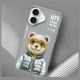 11. Nimmy Cool&Cute 2.0 Bärenhülle für iPhone 16 - Grau