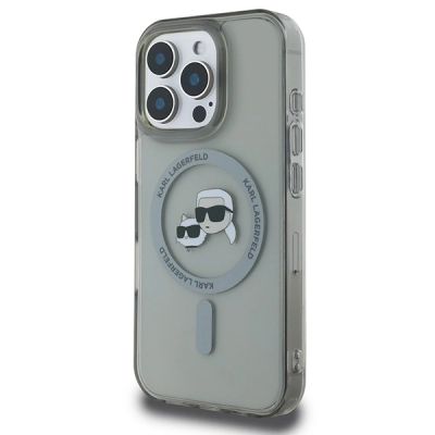 2. Karl Lagerfeld IML Metal Karl&Choupette Head MagSafe Hülle für iPhone 16 Pro Max - Schwarz