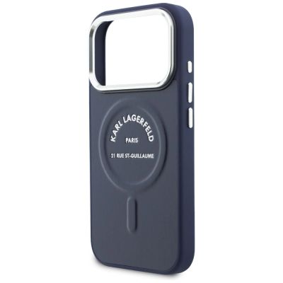 6. Karl Lagerfeld Karl RSG Logo MagSafe Hülle für iPhone 17 Pro - Blau