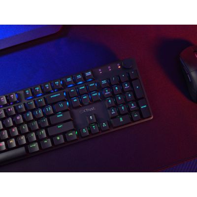 8. Trust GXT 868 TORIX WIRELESS US Gaming-Tastatur