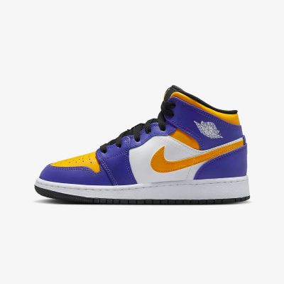 2. Air Jordan LA Lakers 1 MID (GS) Schuhe - DQ8423-517