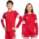 adidas Squadra 25 Langarmtrikot für Kinder Rot und Weiß JJ0041
