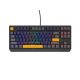 9. GENESIS THOR 230 TKL Gaming-Tastatur USB + RF Wireless + Bluetooth QWERTY Schwarz, Blau, Grau, Orange