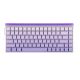 8. HERO84 HE Tastatur mit Dichtung, Weiß+Lila+Farbverlauf+HELL JadeKing Schalter RGB AULA