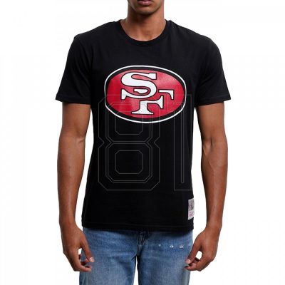 3. Mitchell & Ness NFL Team Logo Tee San Francisco M 49ERSS BMTRINTL1053-SF4BLCK