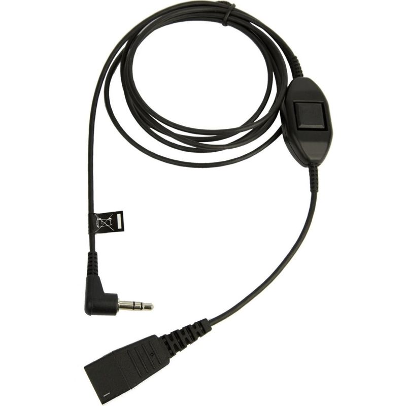 2. Jabra 8735-019 Audiokabel 0,5 m QD 3,5 mm Schwarz