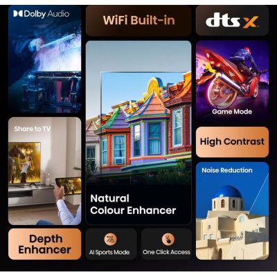 8. Hisense 40A4Q 101,6 cm (40") Full HD Smart TV Wi-Fi Schwarz 200 cd/m²