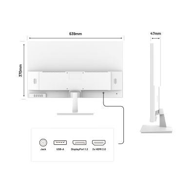12. JAPANNEXT Monitor 71,1 cm JN-IPS280UHD60F-PW 16:9 HDMI/DP UHD