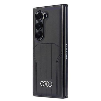 6. Audi Kunstleder MagSafe Case für Samsung Galaxy Z Fold 6 - Schwarz