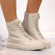 20. Rieker W RKR279C isolierte Plateaustiefelette, beige
