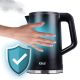 10. Ideal Wasserkocher 1,7 l, Edelstahlgehäuse, Leistung 1500 W, Schwarz