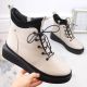 5. Filippo W PAW482 beige isolierte Plateaustiefeletten aus Leder