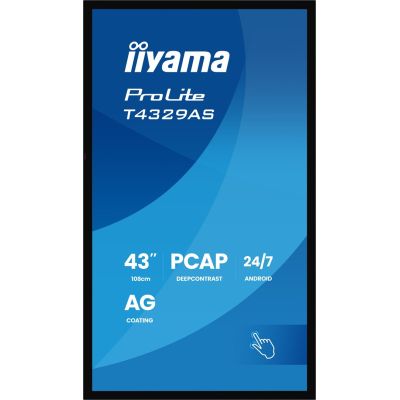4. IIYAMA Monitor 108 cm (42,5") T4329AS-B1AG 16:9 M-Touch 2x HDMI + USB-C