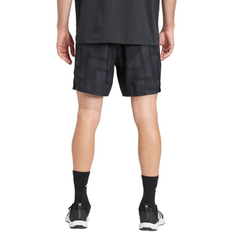 3. adidas Tech Intensity Aop Shorts für Herren, Schwarz, KB3123