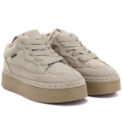 3. Big Star UU274187 Wasserdichte beige Plateau-Schneestiefel für Damen