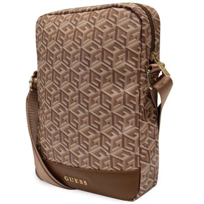 2. Guess Bag GUTB10HGCFSEW 10" braun/braune GCube Stripe Tablet-Tasche