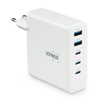 6. Verico 4OJ-ABGWE1-N1 Ladegerät für Mobilgeräte (Laptop, Smartphone, Tablet, Handy), Weiß, AC-Schnellladefunktion, intern