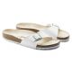 4. Birkenstock Madrid Birko-Flor Weiße Damen Flip-Flops normal breit (0040731)