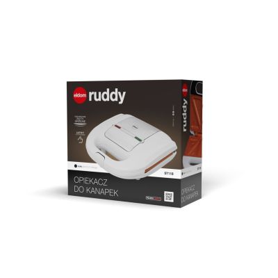16. ELDOM SANDWICHMAKER ST11B RUDDY 750 W WEISSE KERAMIKPLATTEN