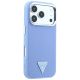 4. Guess MagSafe-Hülle mit genarbtem Dreieckslogo für iPhone 18 Pro Max / 17 Pro Max – Blau