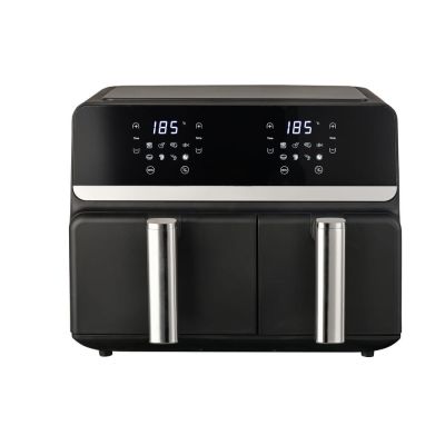 18. ELDOM FETTFREIE FRITTEUSE FR200 9 L, 2200 W, ZWEI UNABHÄNGIGE SCHUBLADEN, 8 PROGRAMME, LED-ANZEIGE, TEMPERATUR 80 °C–200 °C