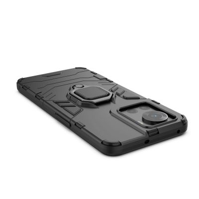 17. Ring Armor gepanzerte Hybrid-Hülle + magnetischer Halter für OnePlus Ace schwarz