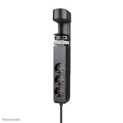 Neomounts DS22-840BL6 1,4 m 3-fach Steckdosenverteiler, für den Innenbereich, schwarz