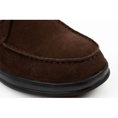 5. Elegante braune Leder-Ankle-Boots von Lee Cooper für Herren mit Reißverschluss