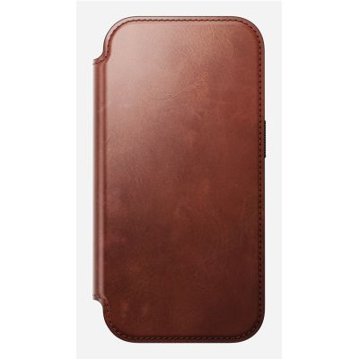6. NOMAD Modern Leather Folio - MagSafe-kompatible Lederhülle für iPhone 17 Pro, Horween-Leder (Old Dublin)