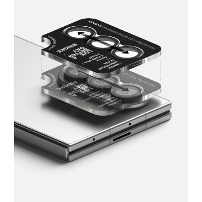 6. Ringke Kameraschutzrahmen, 2er-Pack für Samsung Galaxy Z Fold 7/8 Ultra – Schwarz