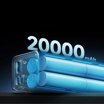 9. Powerbank Cuktech CUKP200XGLGR 100W 20000mAh 2 x USB-C 1 x USB-A - grau