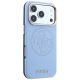 4. Guess Perforierte 4G Gold Logo Magsafe Hülle für iPhone 18 Pro Max / 17 Pro Max - Hellblau