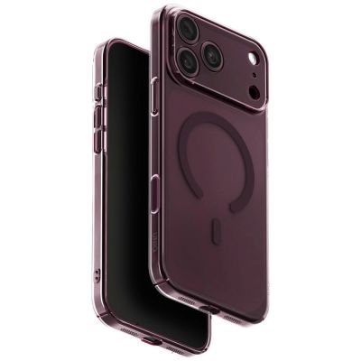Uniq Airsuit Magclick Ladehülle für iPhone 18 Pro Max / 17 Pro Max – Burgunderrot