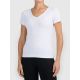 Basic-T-Shirt für Damen mit V-Ausschnitt, Größe 4F 4FWMM00TTSHF3307-27M